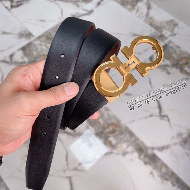 菲拉格慕男士皮帶 Ferragamo雙面牛皮腰帶  jjp2077